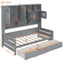 Daybed With All-In-One Cabinet And Shelf