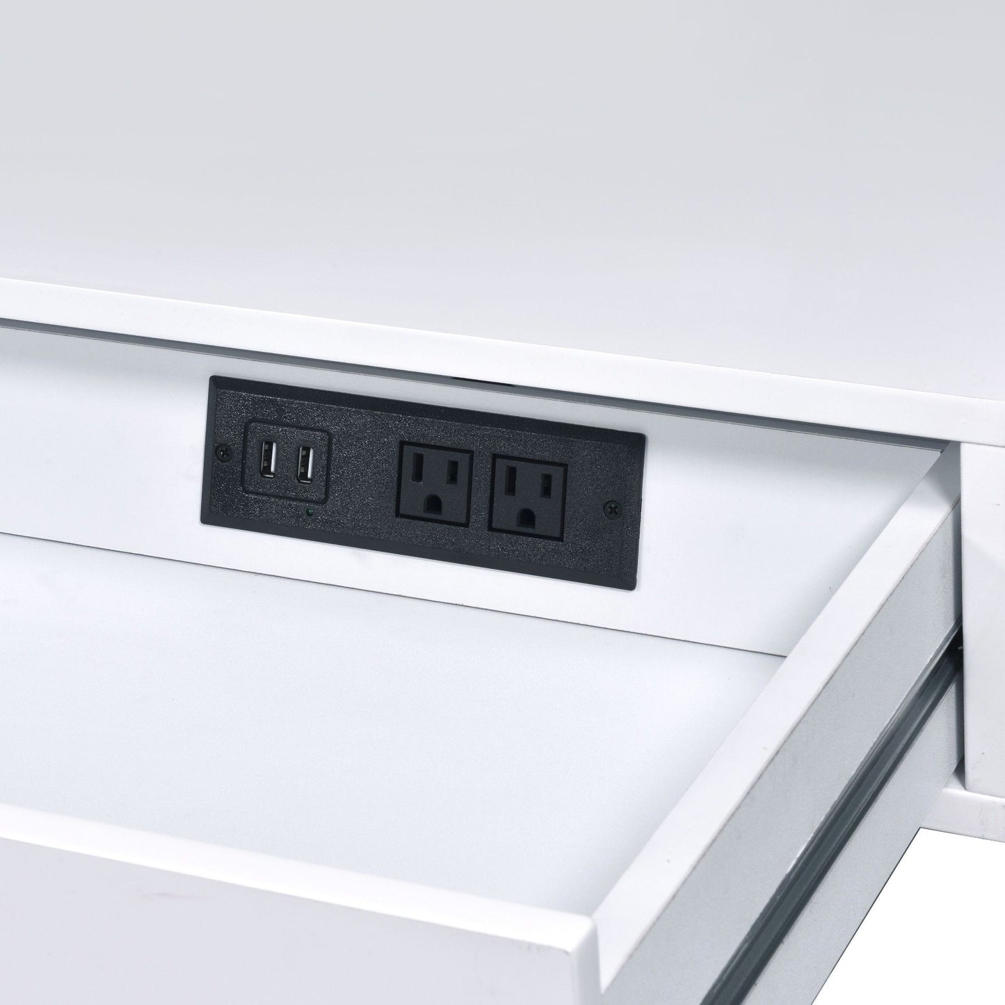 Coleen - High Gloss Writing Desk With USB