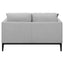 Saba - Cushion Back Loveseat With Pillow Top Arms - Light Gray