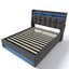 Upholstered Platform Bed With A Hydraulic Storage System, LED And USB Charging (Without Mattress)