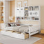 Daybed With All-In-One Cabinet And Shelf