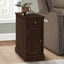 Accent End Table, Storage Drawer, Versatile Design - Espresso