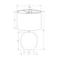 Lighting, Table Lamp, Concrete, Contemporary - Gray / Cream