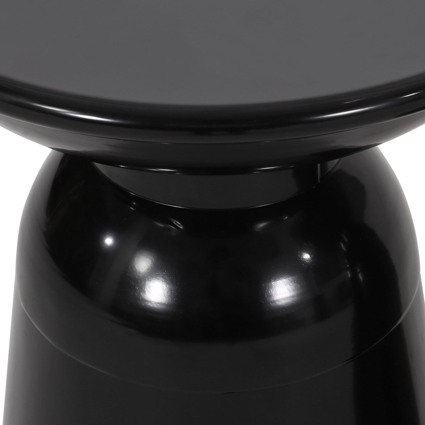 Outdoor Modern Metal End Large Table