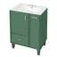 Bathroom Vanity With Sink, Deep Drawer, Door Shelf, 2 Tier Basket