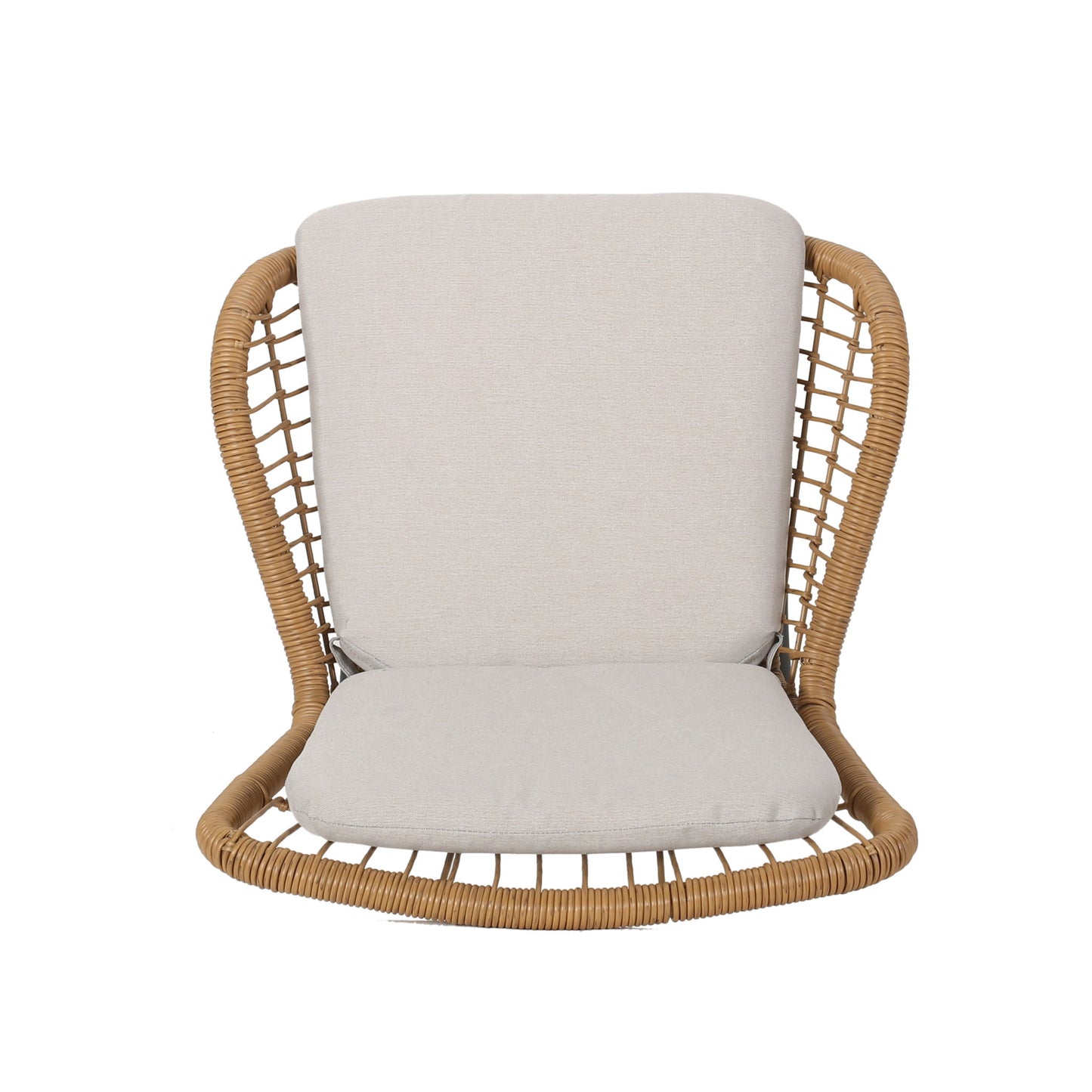 Outdoor Wicker Club Chair With Cushions (Set of 2)