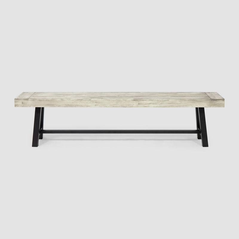 Carlisle - Outdoor Dining Bench - Gray