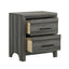 Denver - 2 Drawer Nightstand - Gray