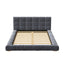 Upholstered Platform Bed Frame With Tufted Headboard