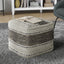 Grady - Handcrafted Square Pouf
