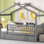 Creativity House Bed With Twin Size Trundle
