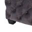 Modern Glam Ottoman With Upholstery And Button Tufted Design