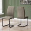 Dining Chair, Side, Upholstered For Dining Room, Contemporary & Modern (Set of 2)