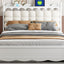 Storage Platform Bed, With 2 Big Drawers, Trundle, One Set Of Sockets & USB Ports