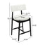 Mid Century Modern Counter Stools, Fabric Upholstered Chairs
