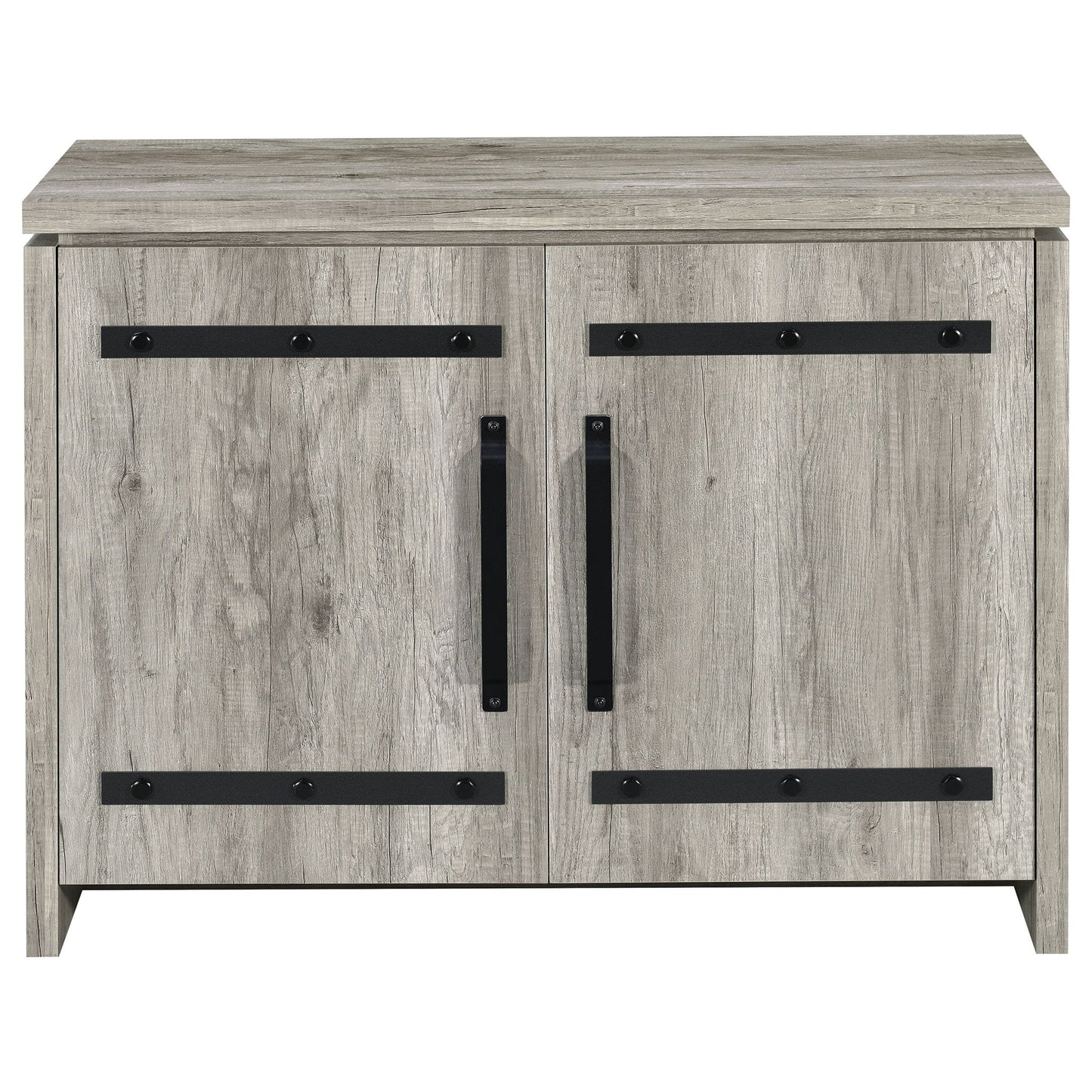 2 Door Accent Cabinet With Accents - Gray