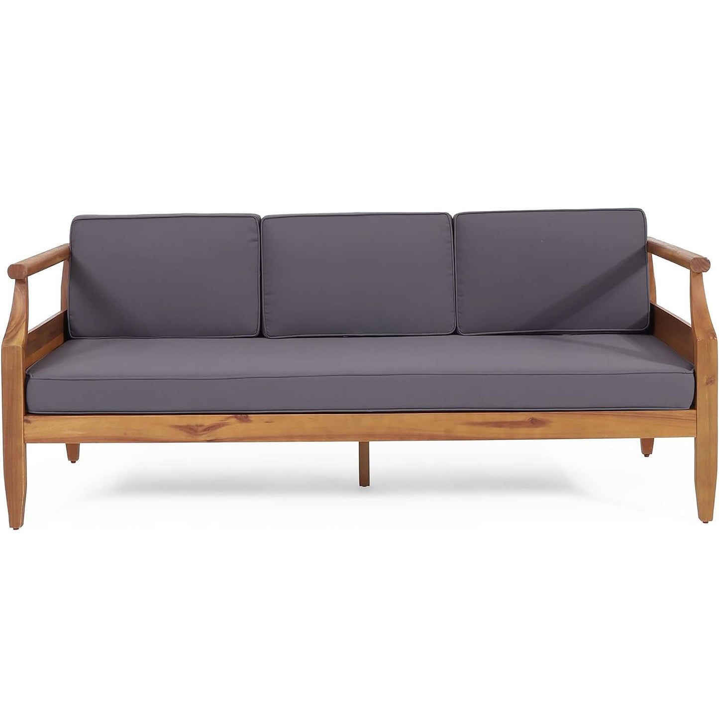 Bianca - Outdoor 3 Seater Sofa Chat Set With Ottoman - Teak