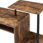 Lyphre - Computer Desk - Weathered Oak / Black
