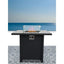 Powder Coated Fire Pit With Top - Black