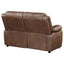 Worthington - Padded Arm Loveseat - Dark Brown