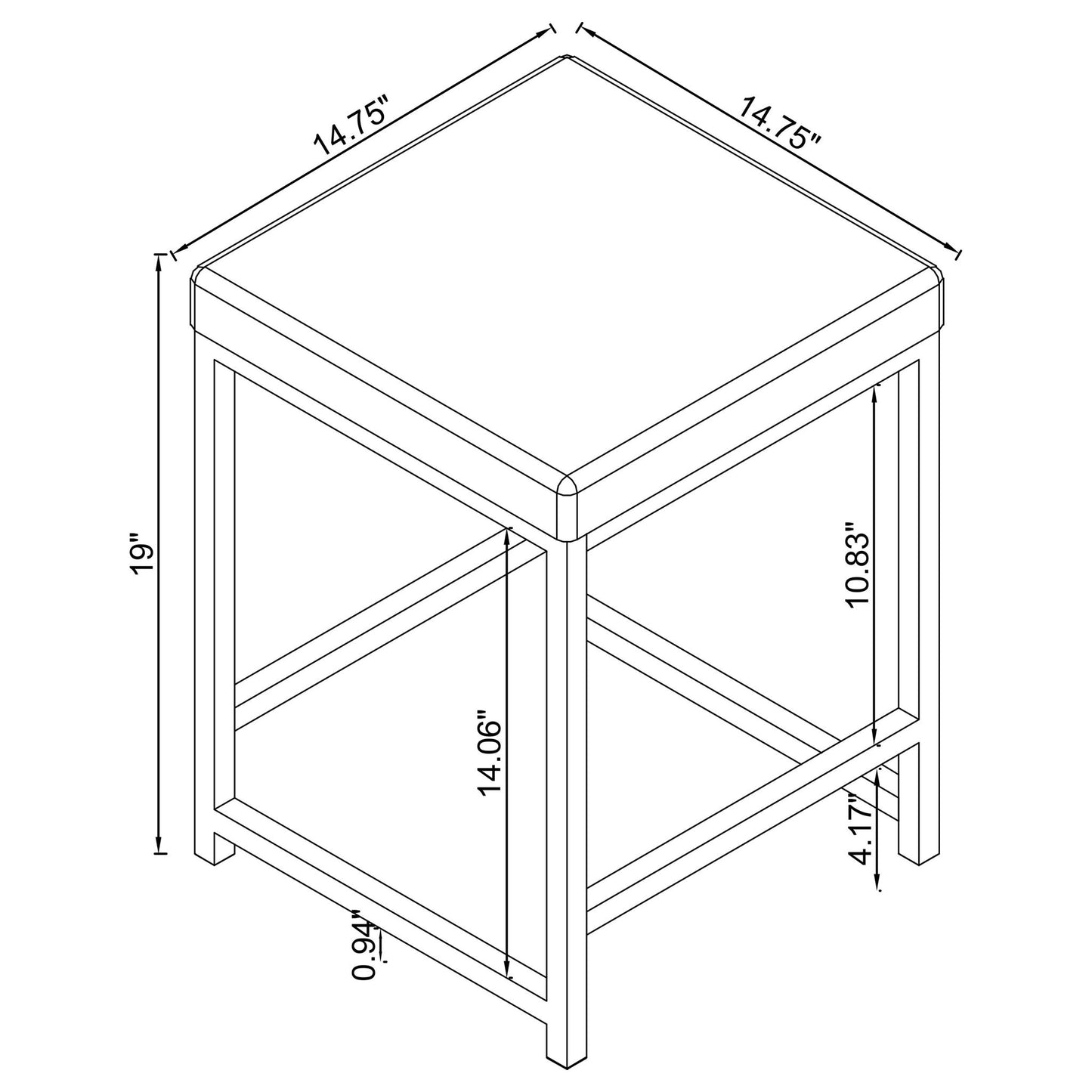 Upholstered Square Vanity Stool