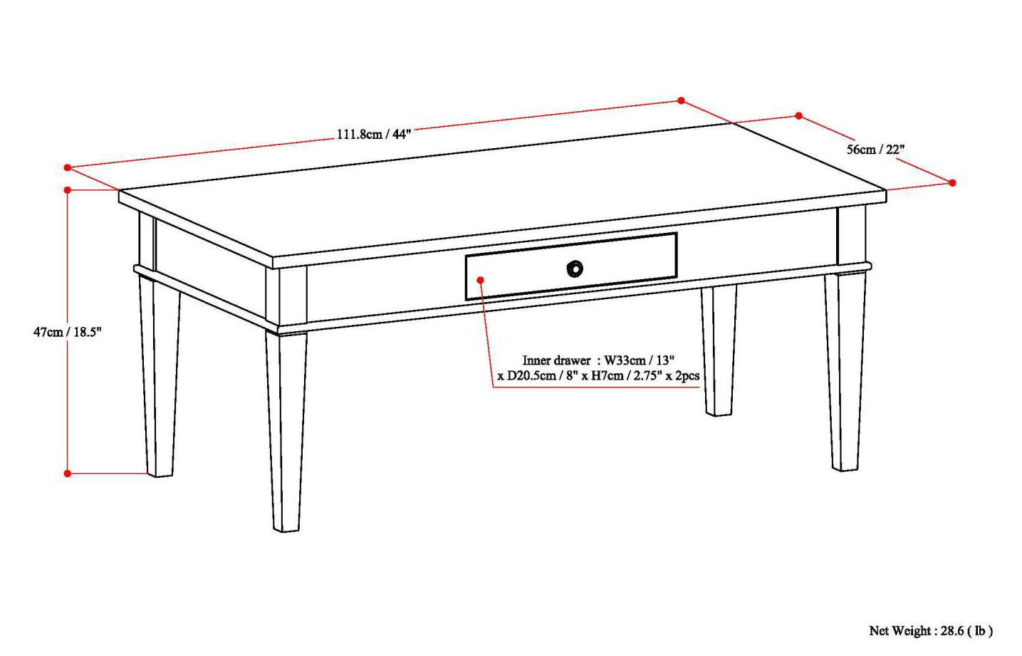 Carlton - Handcrafted Table