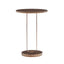 Tareel - Round Accent Table With Open Oval Pedestal - Antique Bronze