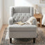 Modern Tufted Upholstered Accent Chair For Living Room