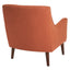 Accent Chair Upholstered With Legs - Burnt Orange