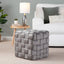 Square Braided Ottoman -