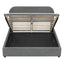 Upholstered Platform Bed With Hydraulic Storage System