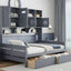 Daybed With All-In-One Cabinet And Shelf