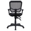 Swivel Office Chair Armrests Ergonomic Design, Adjustable Height And Tilt - Black