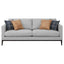 Montauk - 2 Piece Arms Living Room Set With Upholstered Seating - Light Gray