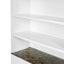 Tall Bookcase Storage Cabinet With 3 Open Shelves & Fluted Double Doors