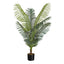 47" Tall, Artificial Plant, Palm Tree, Indoor, Faux, Fake, Floor, Greenery, Potted, Real Touch, Decorative - Green / Black
