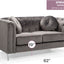 Stylish Sloped Arm Loveseat