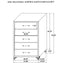 Malcolm - 5 Drawer Bedroom Chest - Black