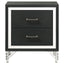Malcolm - 2 Drawer Nightstand - Black