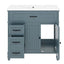 Bathroom Vanity With Sink, Freestanding Cabinet & Drawers