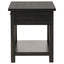 Castleton - 1 Drawer Wood End Table With Shelf