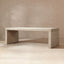 Veda - Geometric Waterfall Dining Table - White
