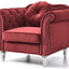 Chic Transitional Flared Arm Chair