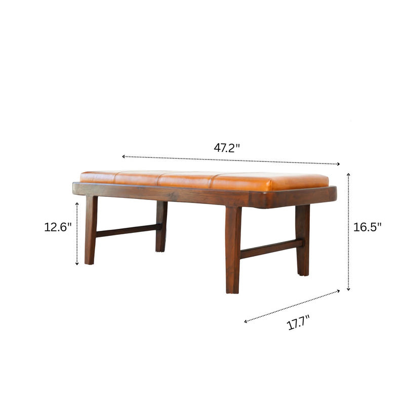Maddox - Bench - Rustic / Tan