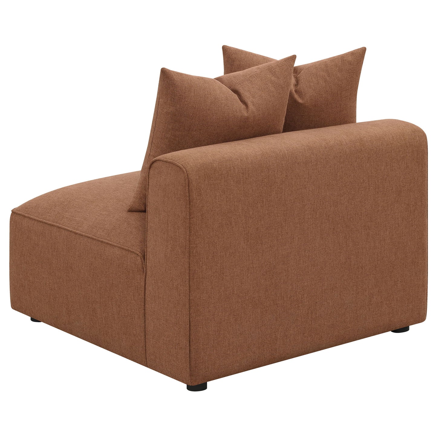 Colleen - 6 Piece Modular Sectional With Tight Seats - Terracotta