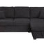 Veronica - Reversible Sleeper Sectional Sofa With Storage Chaise - Black