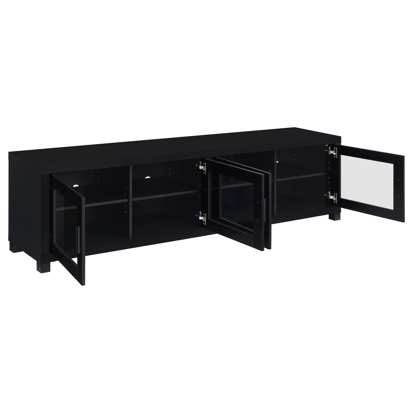 Arnaud - 3 Piece TV Stand Set With Storage - Black