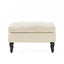 Lofton - Pillow Top Ottoman With Button Tufting - Cream