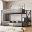 Bunk Bed With Storage Ladder, Compact Design