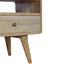 Solid Wood Curved Media Unit
